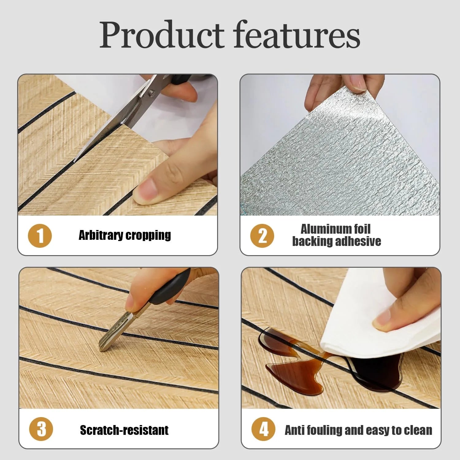 Kuujojo Wood Panel Peel & Stick Wallpaper, Striped Selfadhesive Faux Wood Grain Wall Covering, Easy Diyhome Decor 15.74X118 In