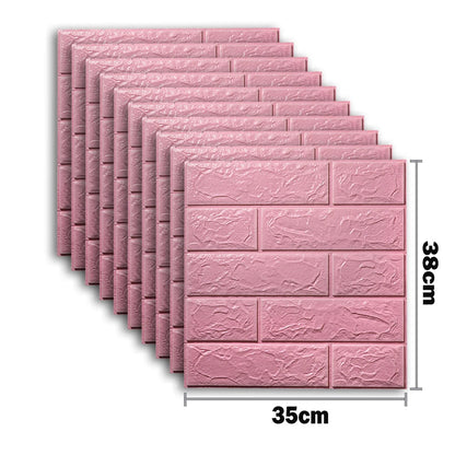 25Pcs 3D Wall Stickers Self Adhesive Wallpaper Panel Home Decor Living Room Bedroom Decoration Bathroom Kitchen House Sticker