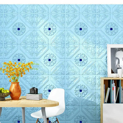 70X70/30X30CM 3D Wall Stickers Self Adhesive Foam Brick Room Decor DIY Wallpaper Ceiling Background Court Style Wall Decoration