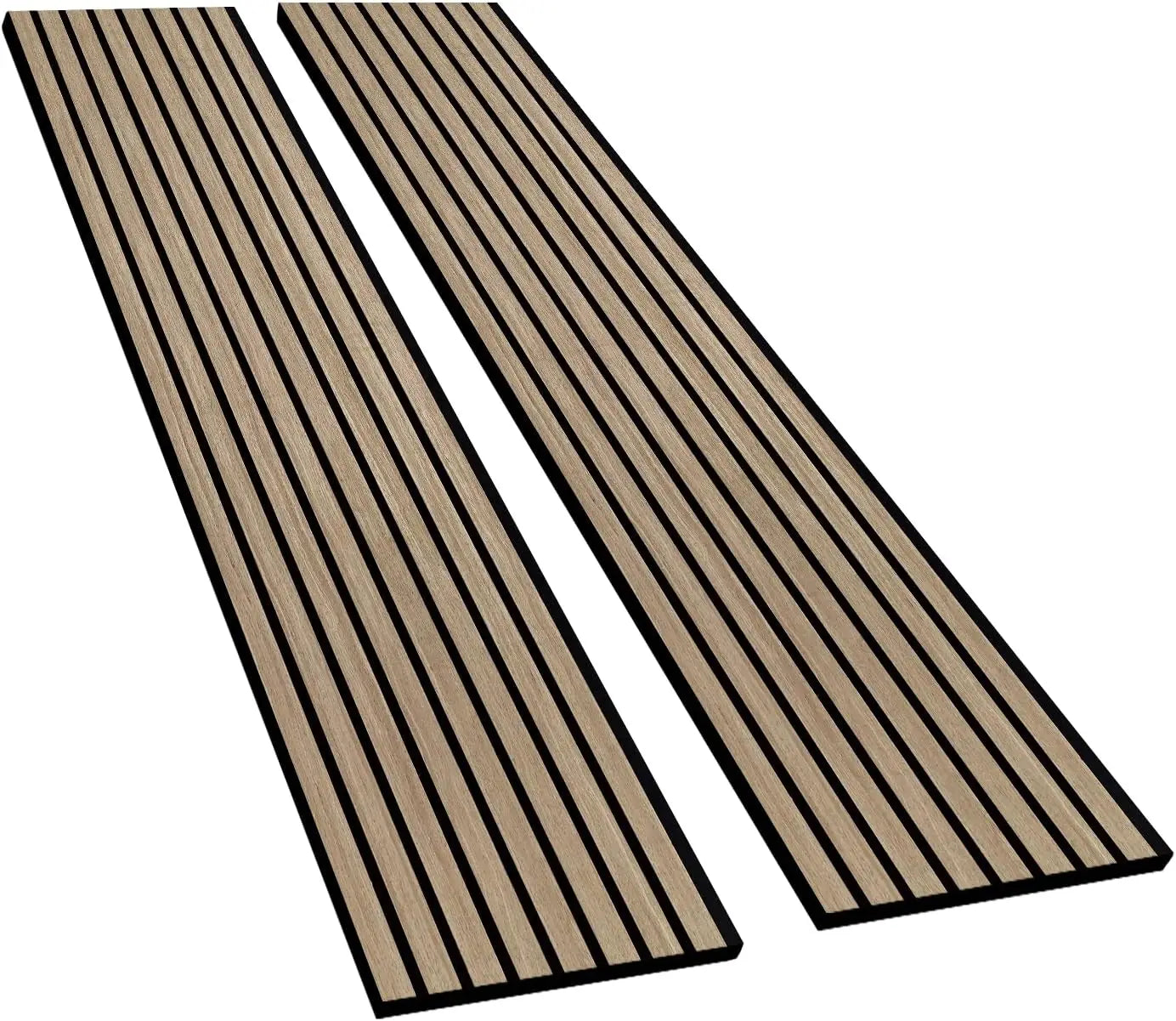 Wood Slat Acoustic Panels 94.5"×12.6" Wall Panels for Interior Wall Decor 3D Wood Slat Wall Panel Fluted Sound Absorbing Panel